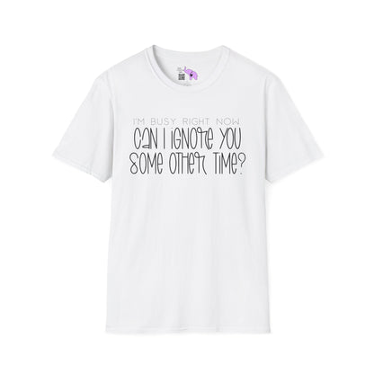 I'm Busy Right Now Can I Ignore You Some Other Time Adult T-shirt