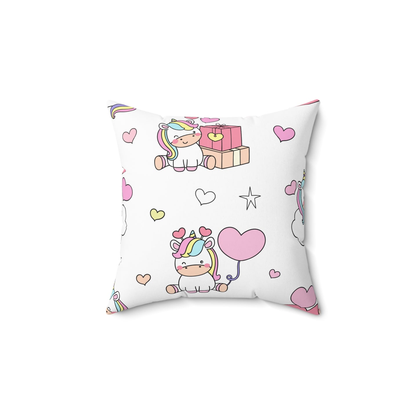 Unicorns of Love Throw Pillow