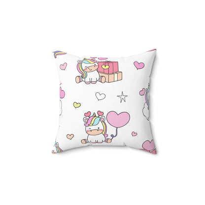 Unicorns of Love Throw Pillow