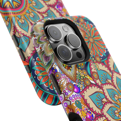 Colorful Mandala MagSafe® Compatible Tough Case for iPhone