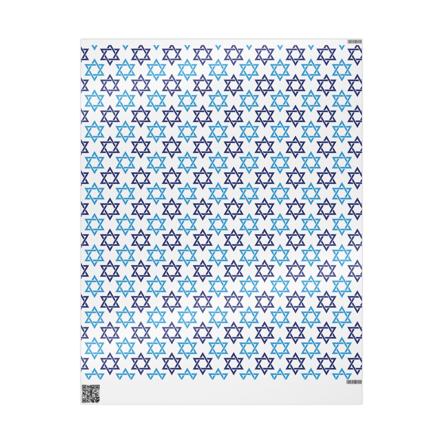 Star of David 2 Hanukkah Wrapping Paper