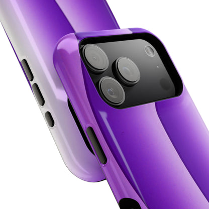 Purple Gradient Stripes MagSafe® Compatible Tough Case for iPhone