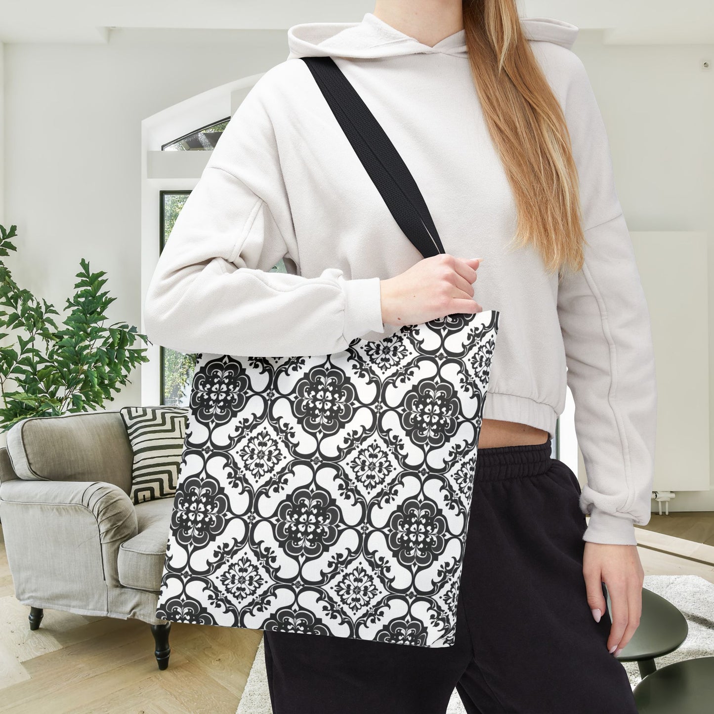 Ornamental Symmetry Canvas Tote Bag