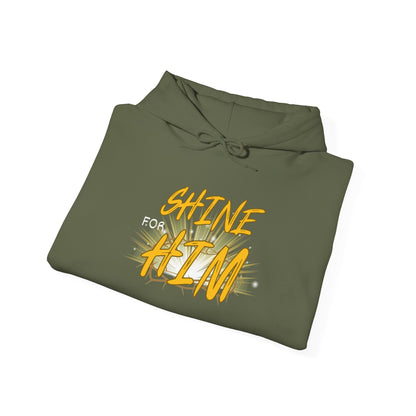 Shine For Him Heavy Blend™ Hooded Sweatshirt