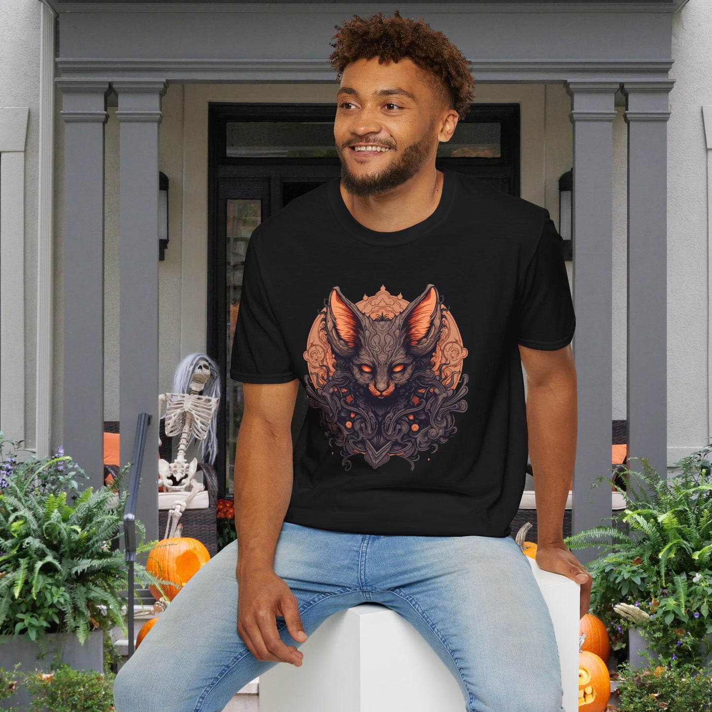 Creepy Bats 12 Adult T-shirt