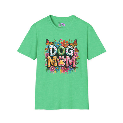Floral Dog Mom Adult Unisex Tshirt