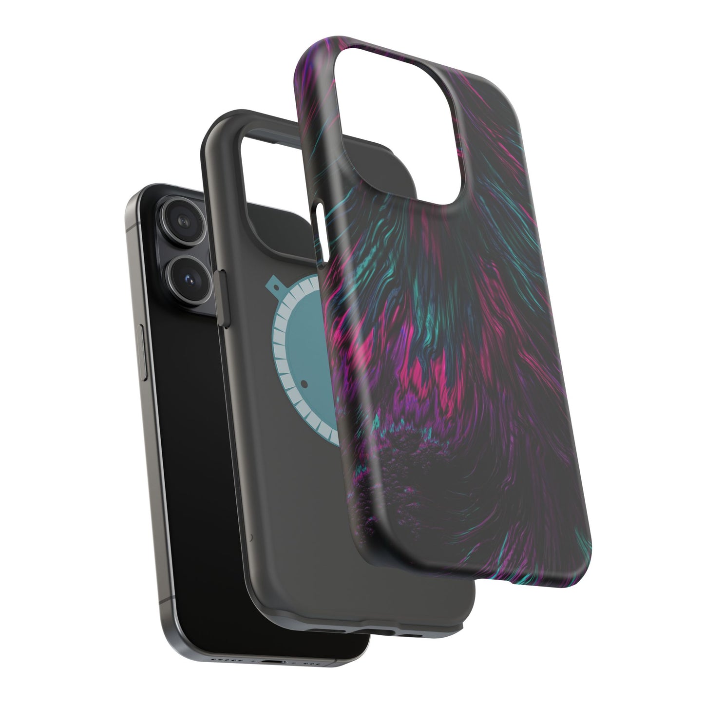Pink Orchid Feathers MagSafe® Compatible Tough Case for iPhone