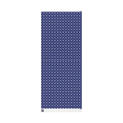 Menorah/Star of David (Blue) Hanukkah Wrapping Paper