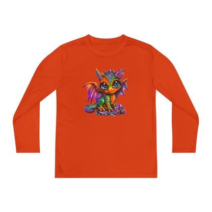 Colorful Baby Dragon Youth Long Sleeve Tee