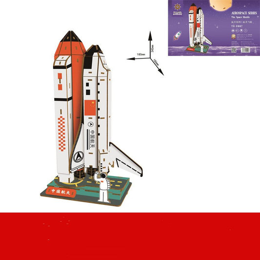 Fun Wooden Rocket Ship Model for Children DIY