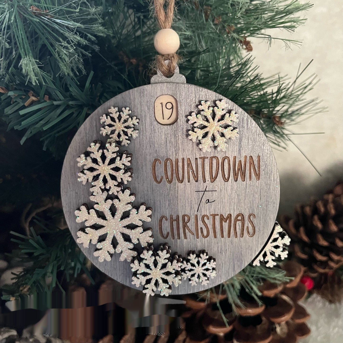 Countdown 3D Christmas Ornaments