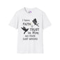 Faith Trust No PIxie Dust Adult T-shirt