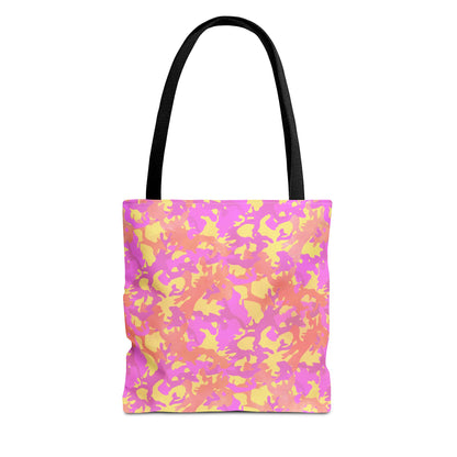 Sunset Sorbet Camo Canvas Tote Bag