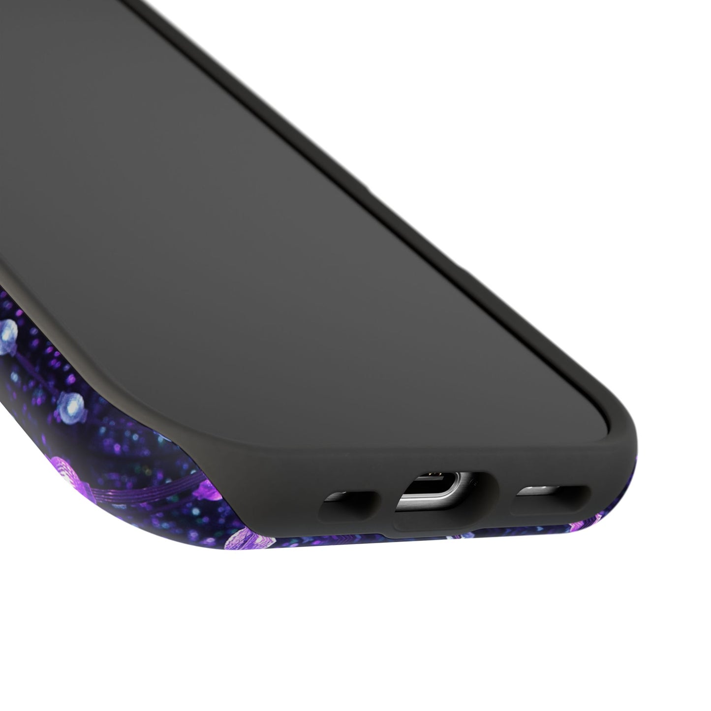 Purple Raindrops MagSafe® Compatible Tough Case for iPhone