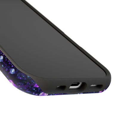 Purple Raindrops MagSafe® Compatible Tough Case for iPhone