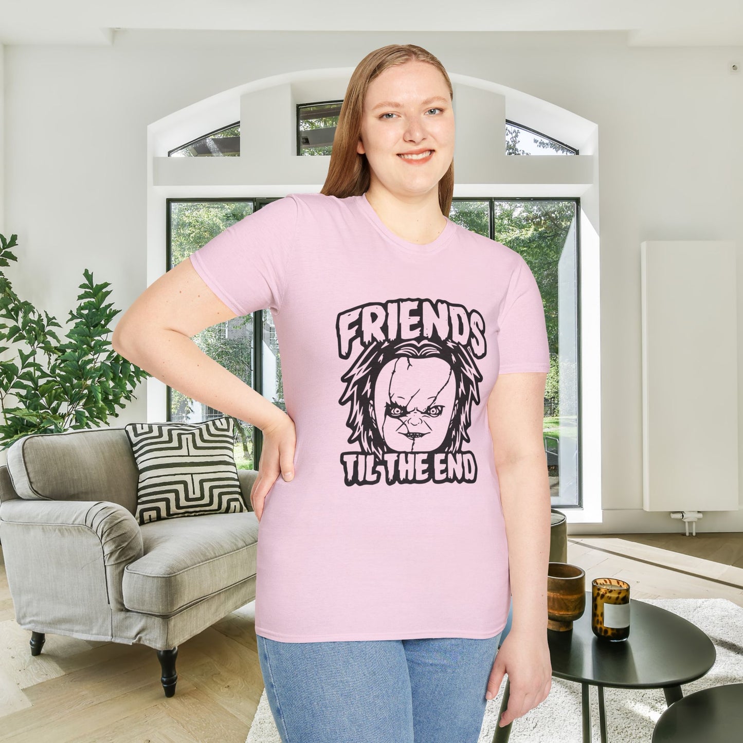 Chucky Friends Til The End Adult T-shirt