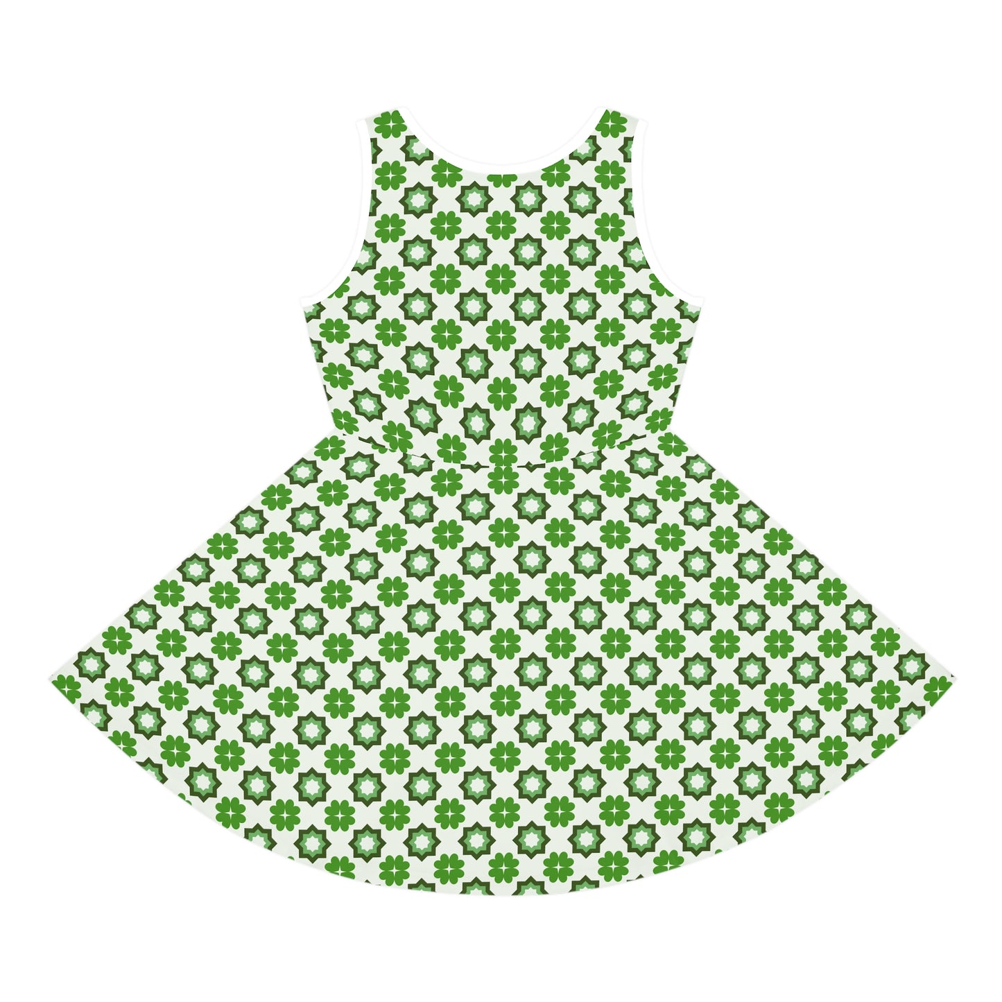 Emerald Star Garden Girls' Sleeveless Sundress