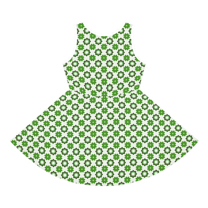Emerald Star Garden Girls' Sleeveless Sundress