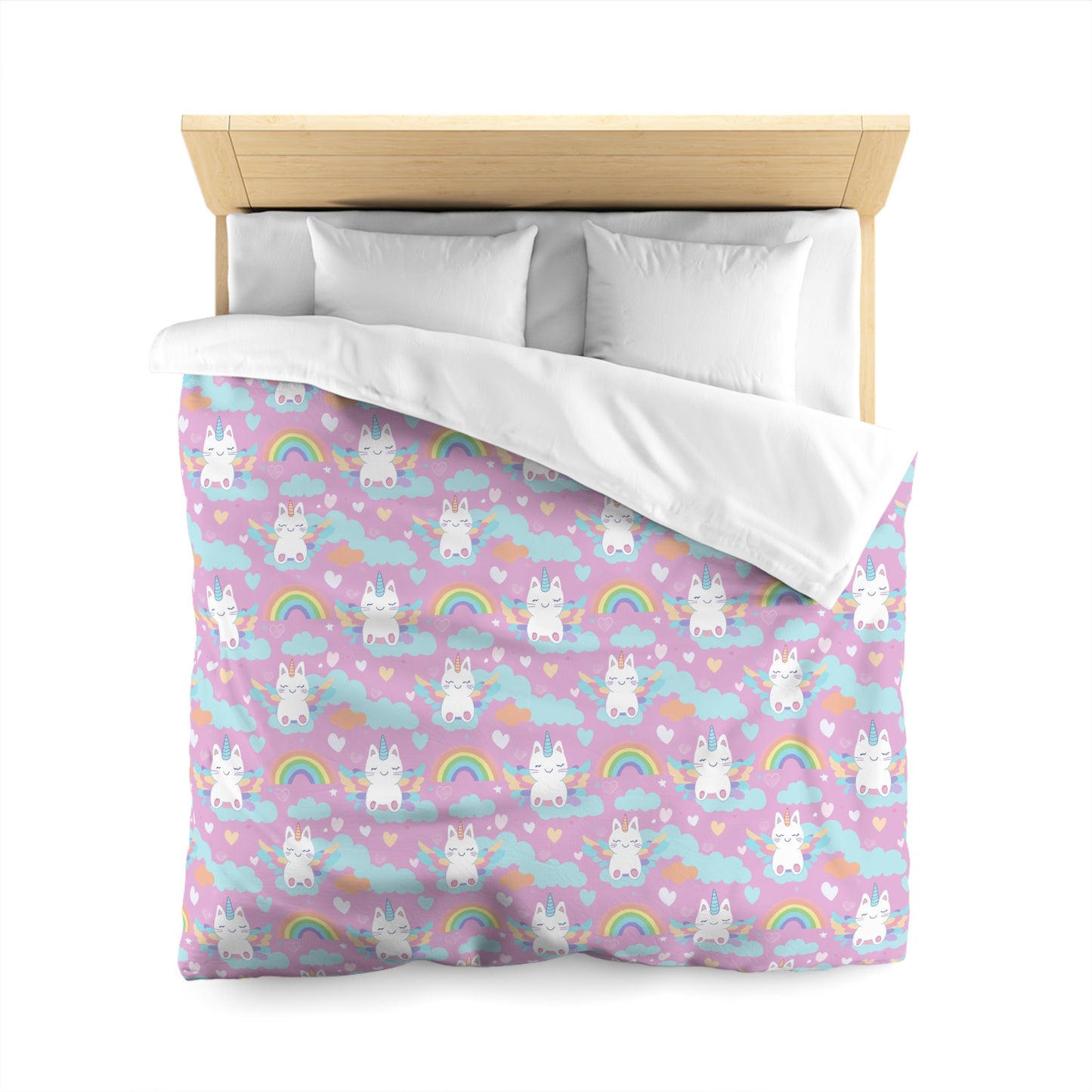 Rainbow Sky Riders Microfiber Duvet Cover