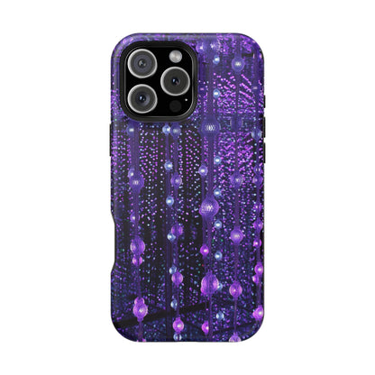 Purple Raindrops MagSafe® Compatible Tough Case for iPhone