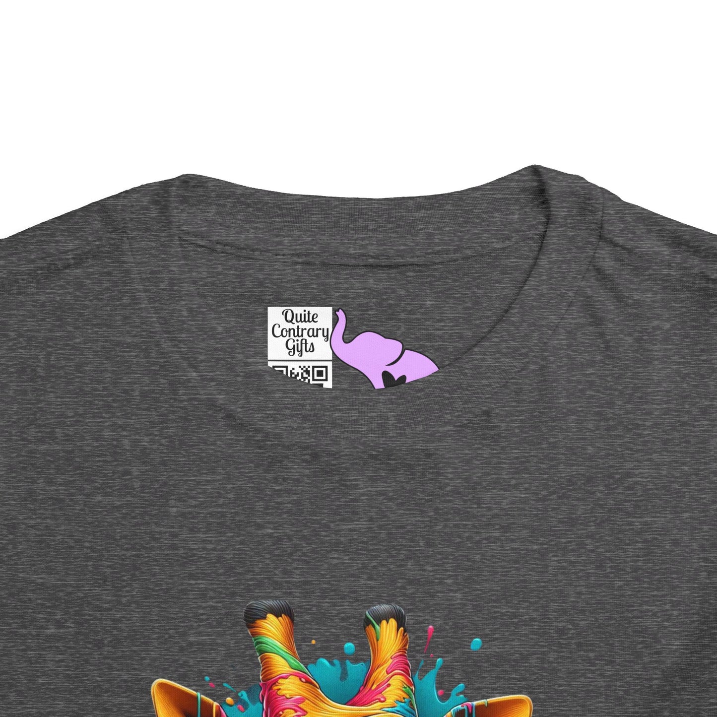 Colorful Giraffe Toddler Tee