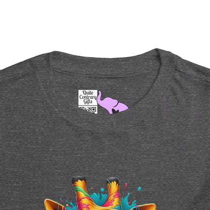 Colorful Giraffe Toddler Tee