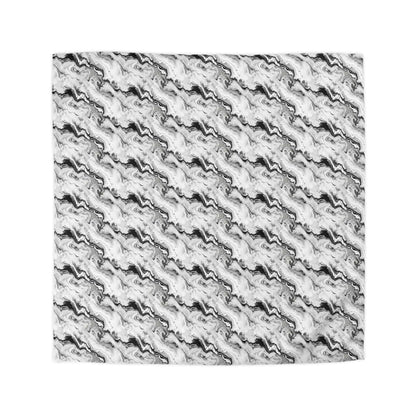 Frost Veil Marble Microfiber Duvet Cover