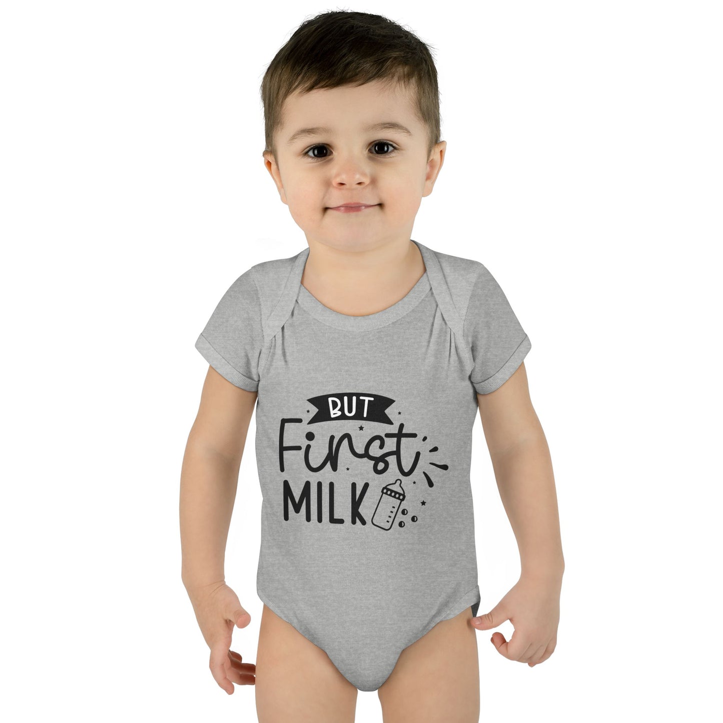 But First Milk Infant Baby Rib Bodysuit