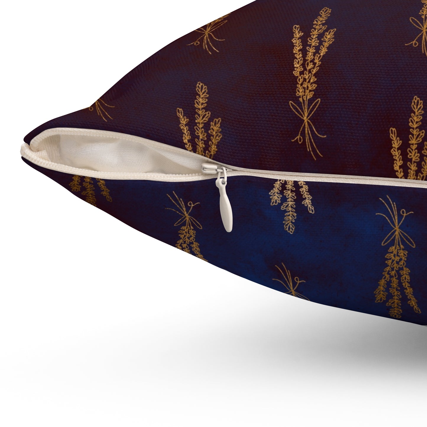 Midnight Sage Bloom Throw Pillow
