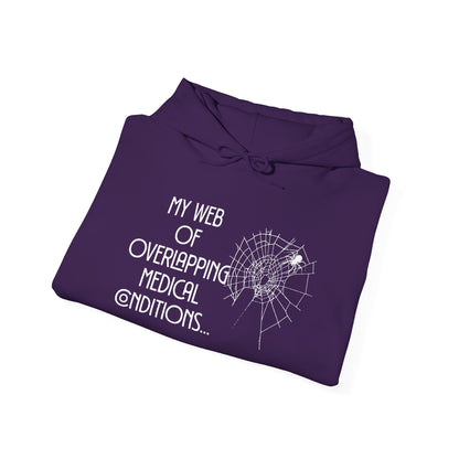 My Web of Overlapping Medical Conditions Heavy Blend™ Hooded Sweatshirt
