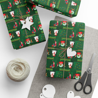 Elf on the Shelf Custom Wrapping Paper (Michael)