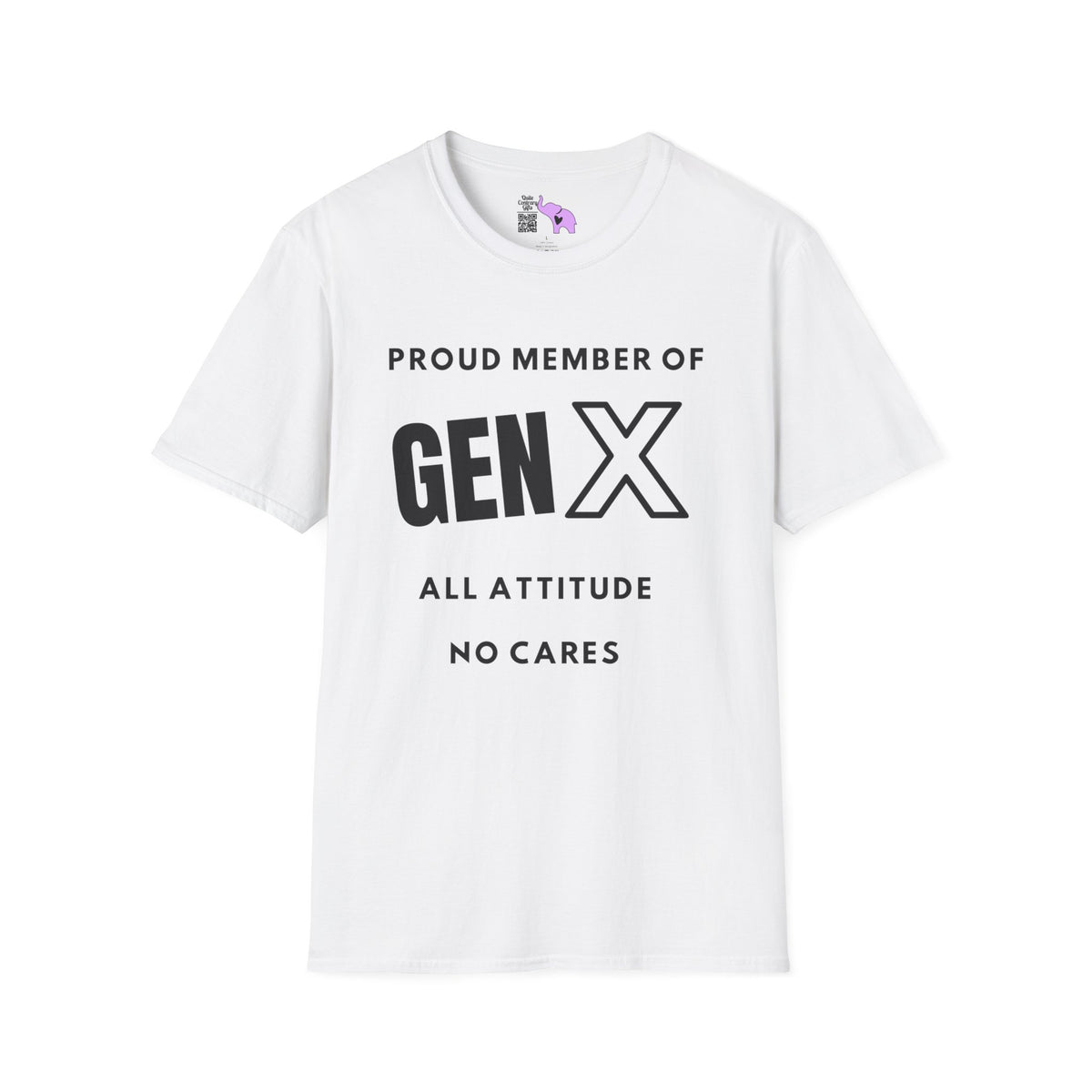 GenX All Attitude No Cares Adult T-shirt