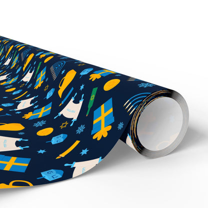 Bright Traditions Hanukkah Wrapping Paper