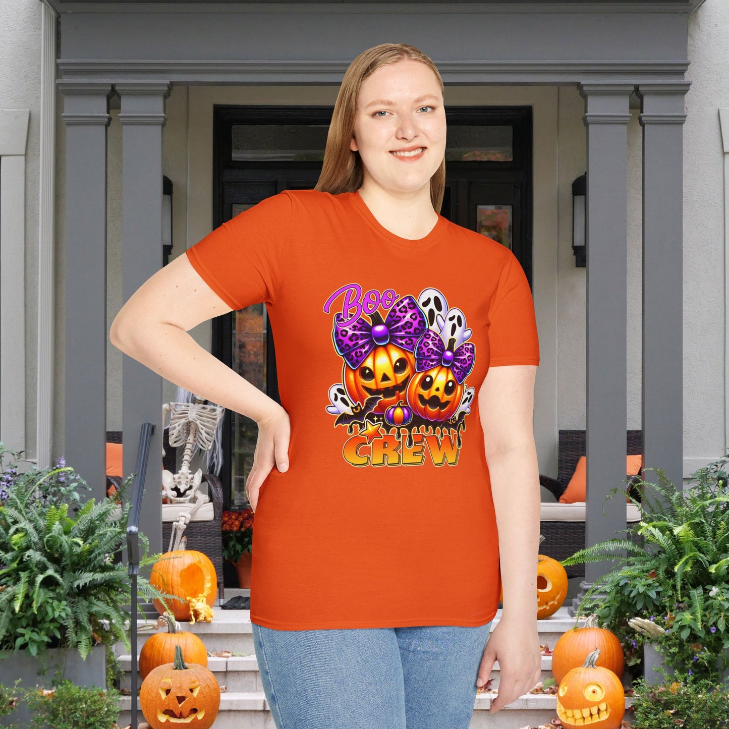 Cute Boo Crew Adult T-shirt