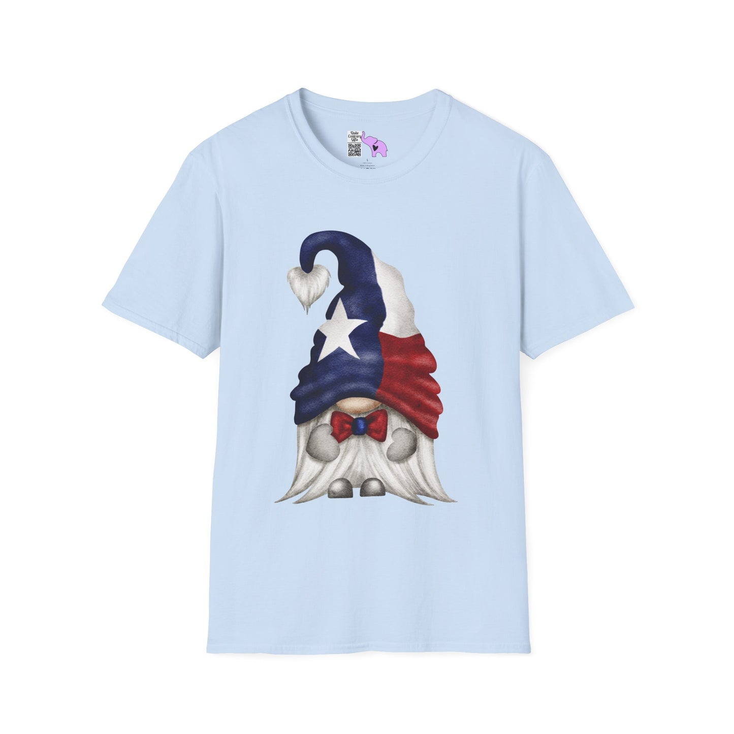 Texas Bowtie Gnome Adult T-shirt
