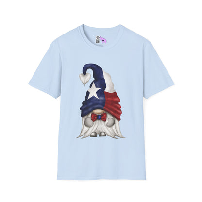Texas Bowtie Gnome Adult T-shirt