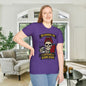 Running on Caffeine and Sarcasm (Roses) Adult T-shirt