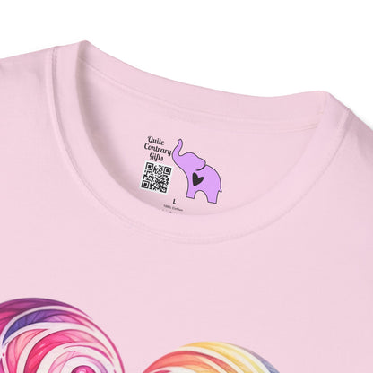 Colorwave Heart Adult T-shirt