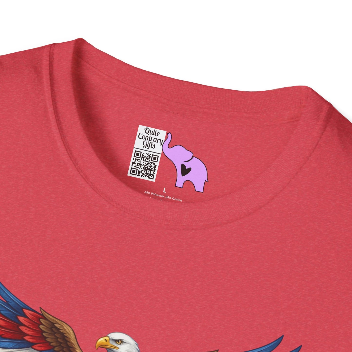 Bald Eagle & Flowers 250 Years of Freedom 1776-2026 Anniversary Adult T-shirt