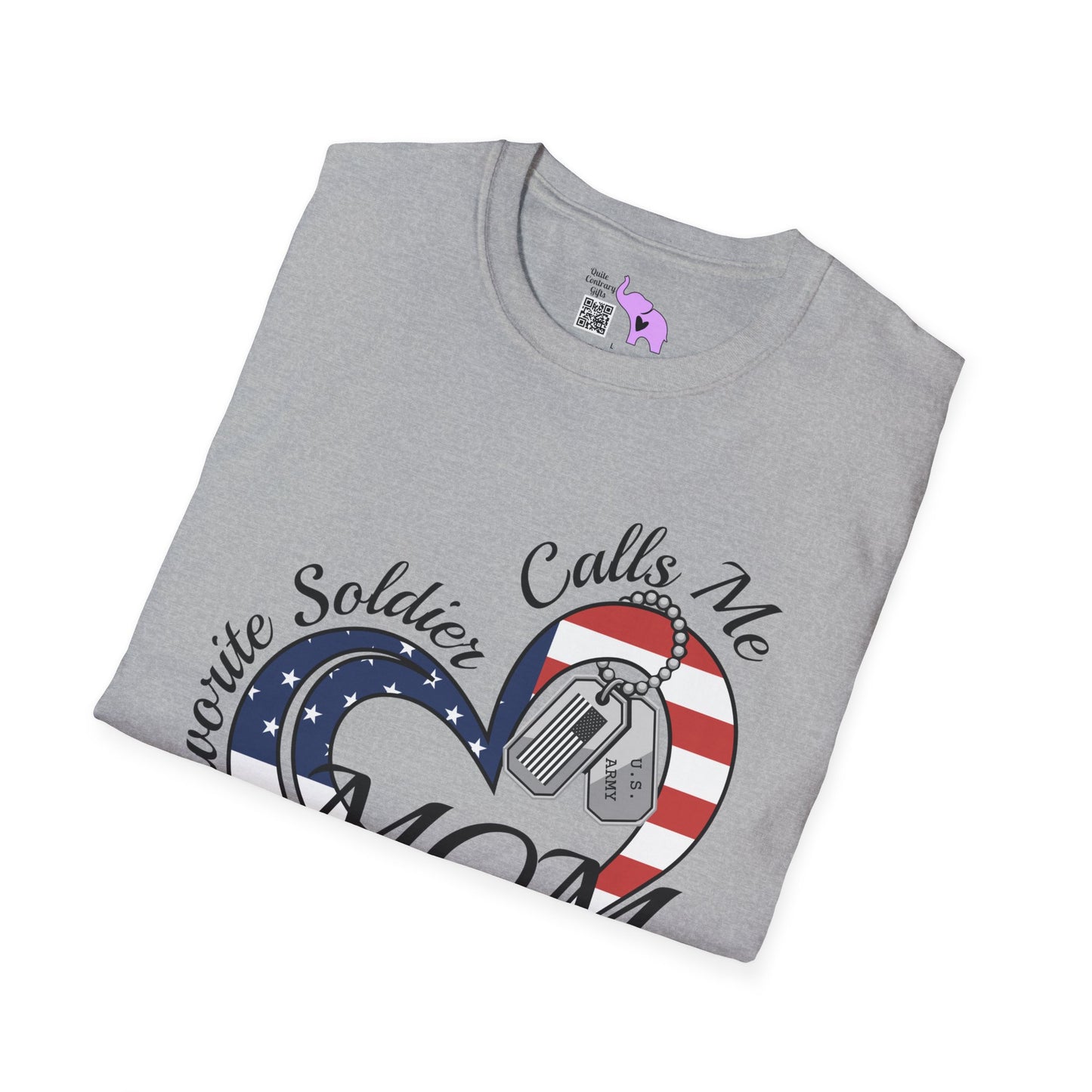 My Favorite Soldier Calls Me Mom Adult T-shirt