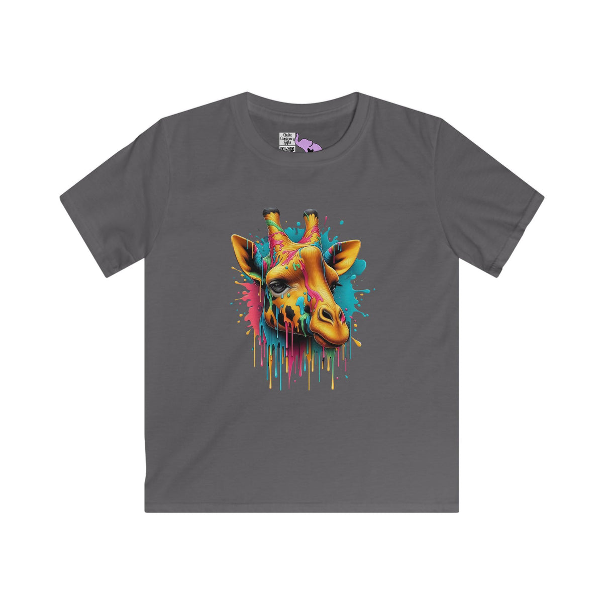 Colorful Giraffe Youth Softstyle Tee