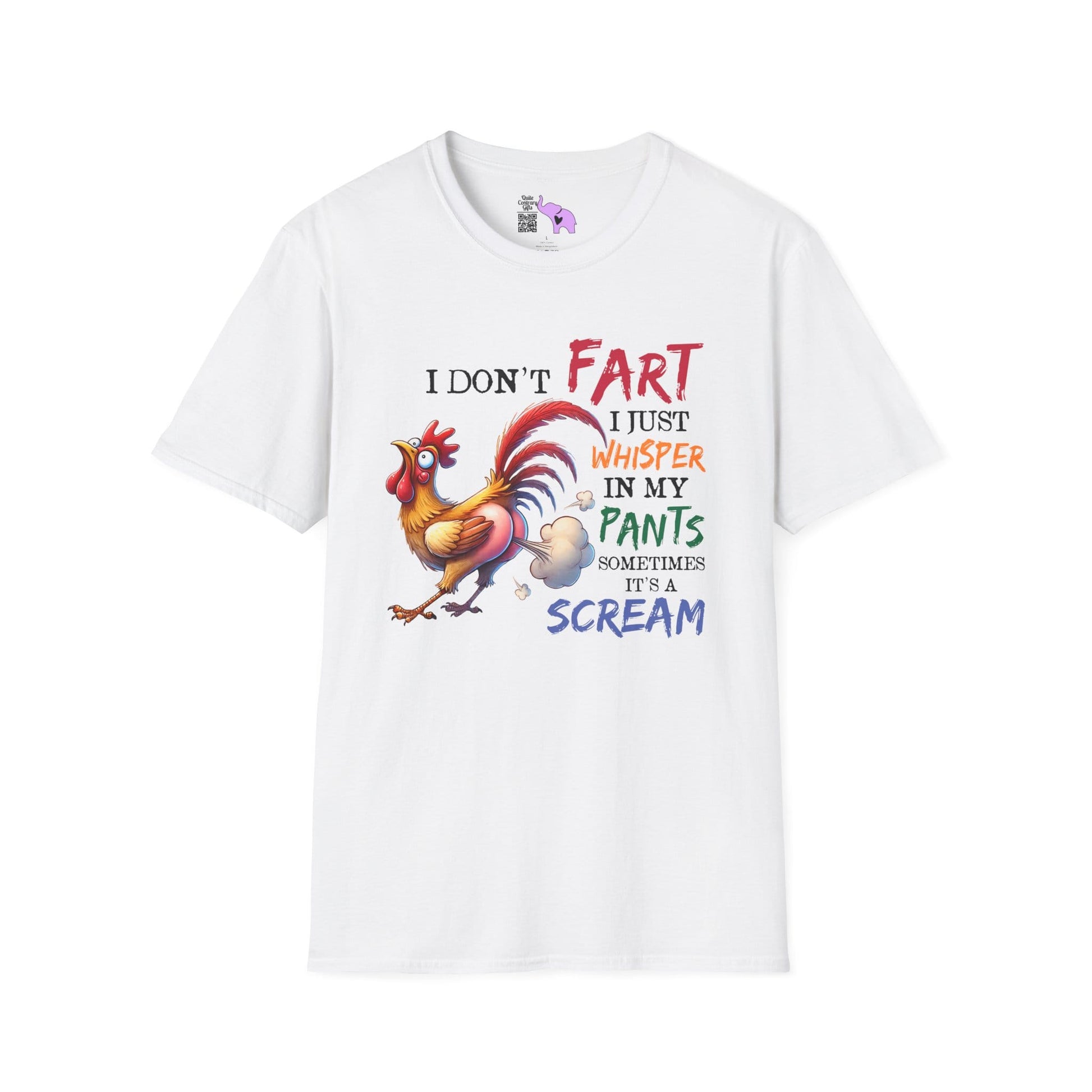 I Don't Fart I Just Whisper in my Pants... Adult T-shirt