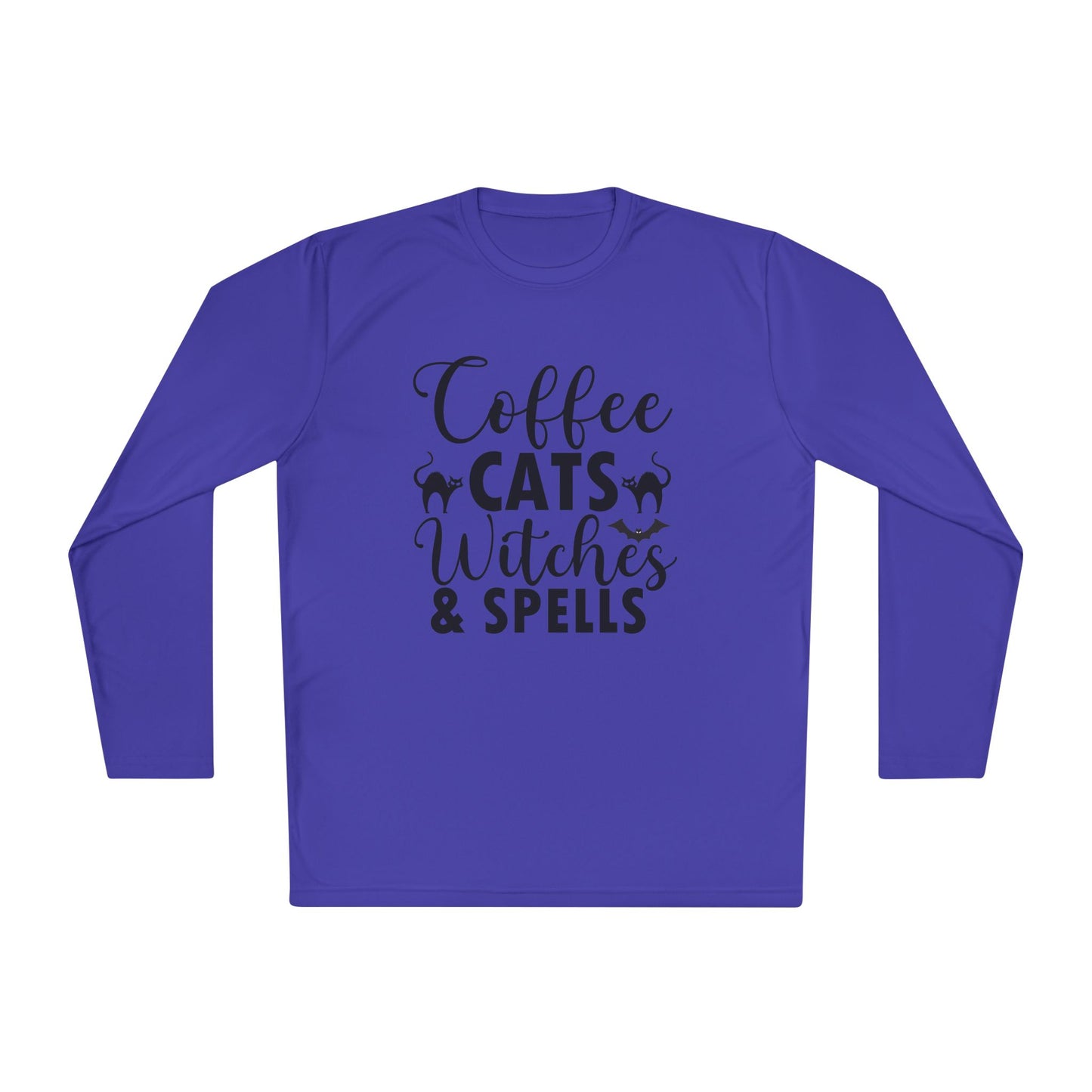 Coffee Cats Witches & Spells Adult Long Sleeve Tee