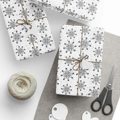 Skull Snowflakes Wrapping Paper