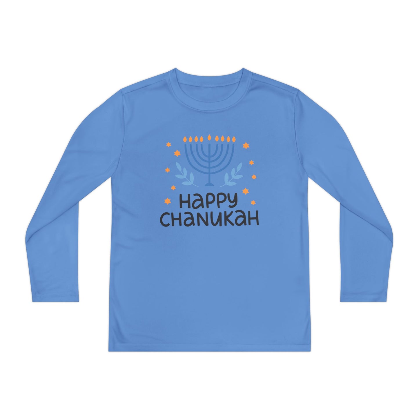 Happy Chanukah Youth Long Sleeve Tee