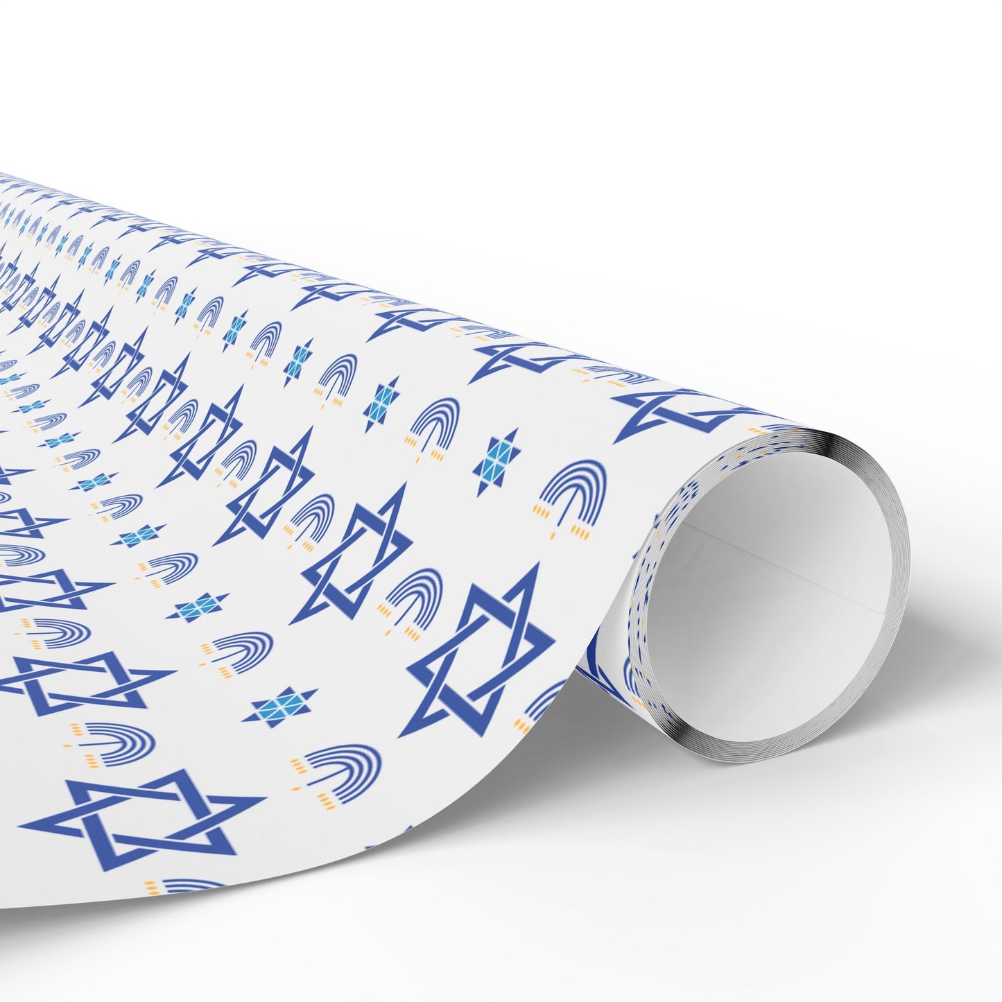 Menorah/Star of David 2 Hanukkah Wrapping Paper