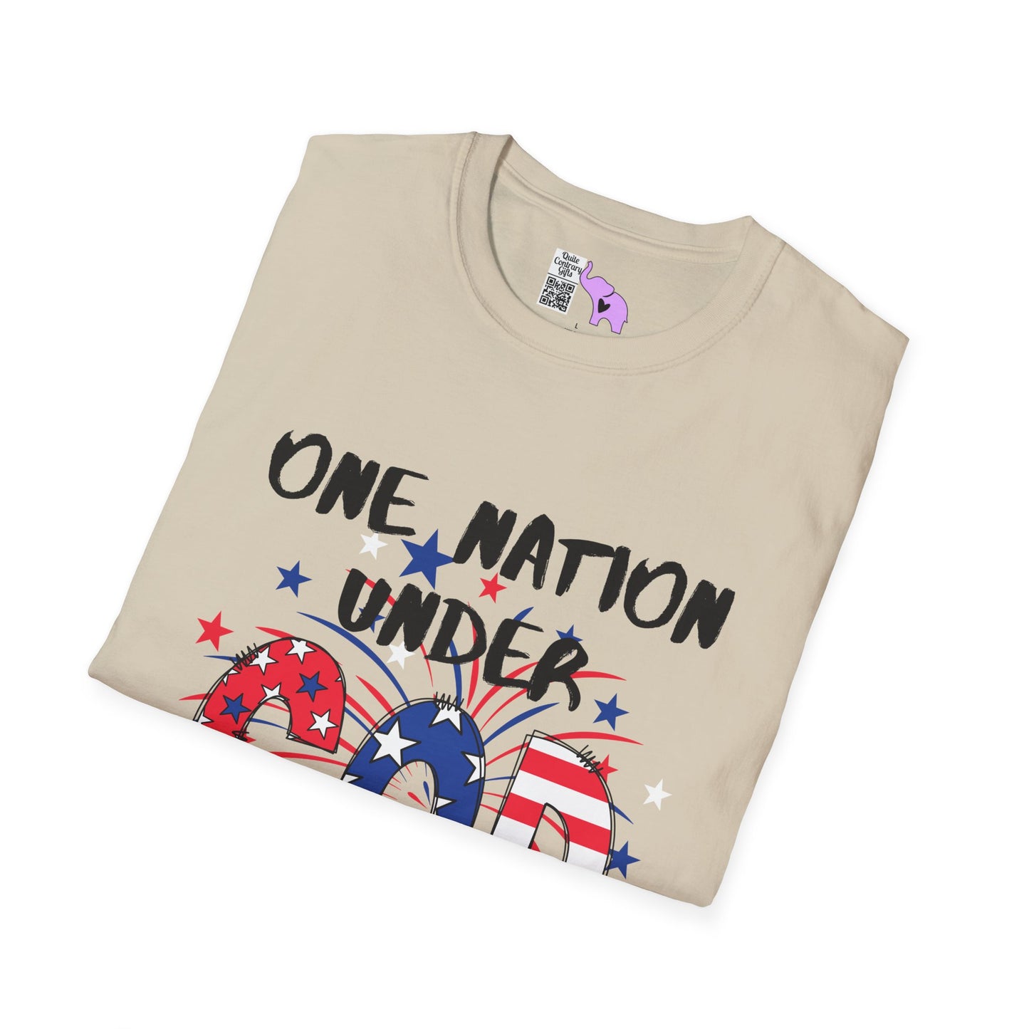 One Nation Under God Adult T-shirt