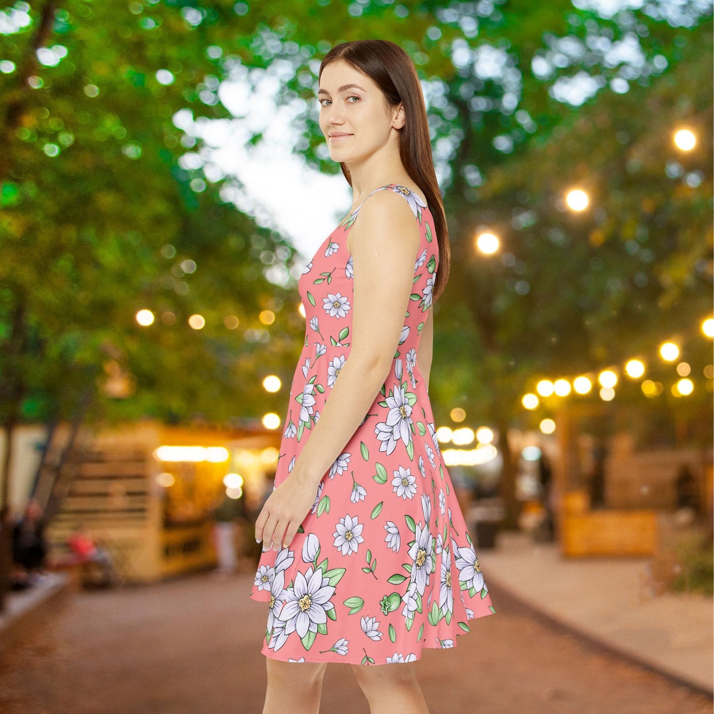 Jasmine Blush Garden Women's Skater Dress