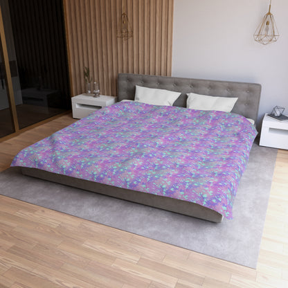 Lavender Mist Camo Microfiber Duvet Cover