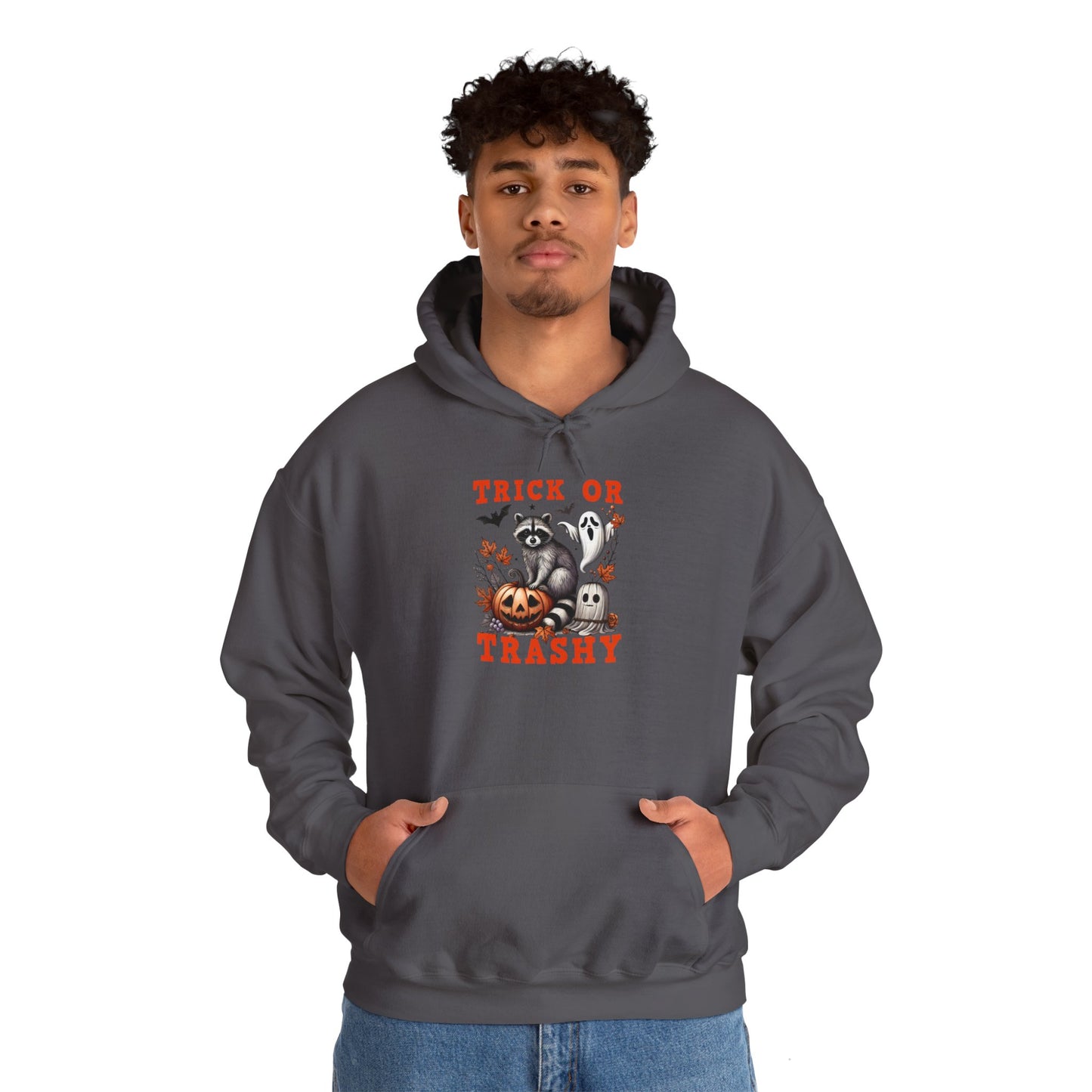 Trick or Trashy Racoon Heavy Blend™ Hooded Sweatshirt